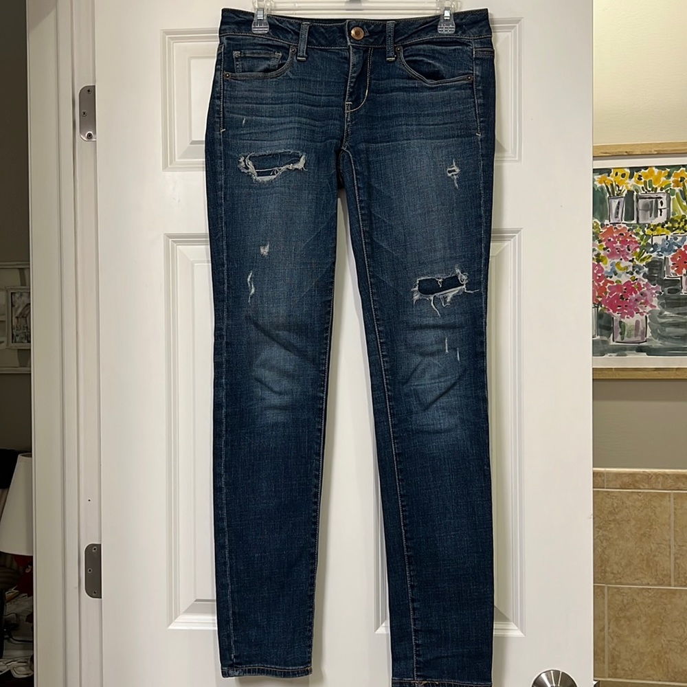 American Eagle Super Stretch Distressed Jeans